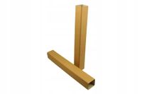 tuba kwadratowa + wieczka 70x70x2,5x550mm x20