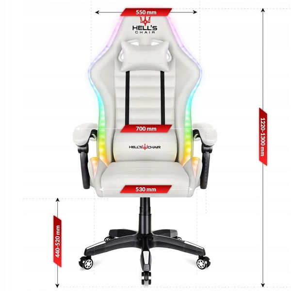 FOTEL GAMINGOWY DLA GRACZA BIUROWY HELL'S zdjęcie 14