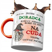 Kubek Pomarańczowy Dla Doradcy Jestem Doradcą Z Nadrukiem Ze Zdjęciem