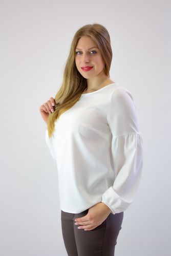 Elegancka bluzka Blue Biała 44 na Arena.pl