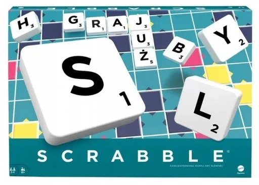 SCRABBLE ORIGINAL Gra Słowna Scrable Skrable PL zdjęcie 1