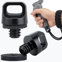 Uchwyt na Pasek 1/4" ŚRUBA Aparatu Gimbala 17 mm Aluminium Guma Czarny