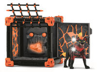 SCHLEICH JASKINIA BITEWNA BattleCave Hiena z Lawy ZESTAW Eldrador 42674