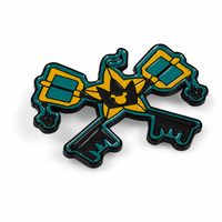 Keyblades | 3 cm | Metal Emalia | Przypinka Gamingowa | Kingdom Hearts