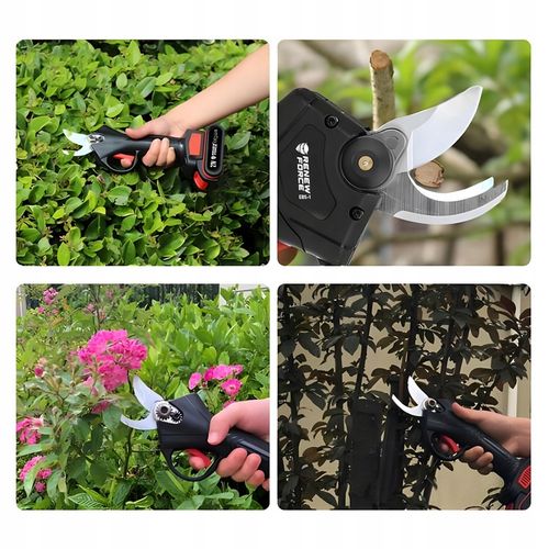 SEKATOR AKUMULATOROWY ELEKTRYCZNY OGRODOWY NOŻYCE DO GAŁĘZI 2x Li-Ion na Arena.pl