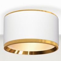 Oprawa sufitowa Reti 310403135 Elkim LED 20W 3000K do salonu aluminium biały złoty