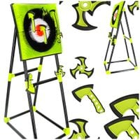 Tarcza Dart Silikonowa Rzutki Toporek Gwiazdka Akcesoria Stojak Zestaw Xxl