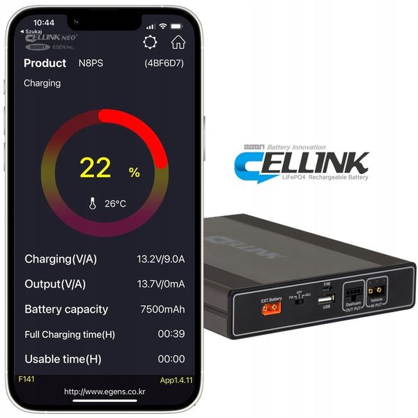 Powerbank do KAMER SAMOCHODOWYCH Cellink NEO8+S zdjęcie 9