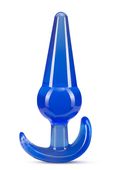 b yours large anal plug blue