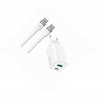 Szybka ładowarka GaN 45W 2 wejścia USB i USB-C z kablem do OnePlus 9 Pro