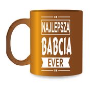 kubek złoty NAJLEPSZA BABCIA EVER KZ03