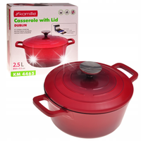 GARNEK TRADYCYJNY ALUMINIOWY 20cm Z POKRYWKĄ GAZ INDUKCJA PIEKARNIKA