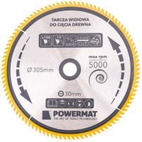 TARCZA WIDIOWA DO DREWNA 305x30 100z POWERMAT TDD-305x30x100Z