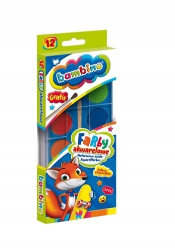 farby akwarelowe 12kol bambino 1857 a'12 na Arena.pl