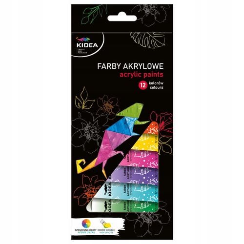 farby akrylowe 12x12ml kidea 6578 na Arena.pl