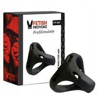 Pierścień na penisa, potrójny, elastyczny uciskowy