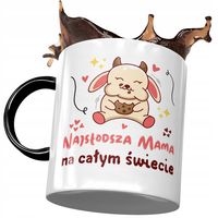 Kubek Czarny Dla Mamy Matki Na Dzień Mamy Z Nadrukiem Ze Zdjęciem