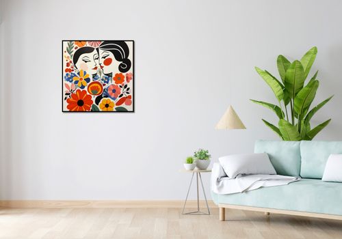 Plakat 70x70cm Kwiatowy Romans na Arena.pl