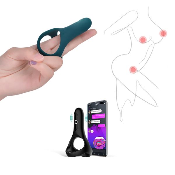 Magic Motion - Rise Smart Wearable Cockring Green zdjęcie 5