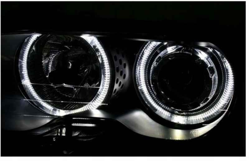LAMPY REFLEKTORY Do BMW E46 COUPE CABRIO Od 1999 Do 2003 BIAŁE RINGI LED zdjęcie 5