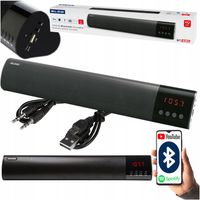 GŁOŚNIK STEREO DO KOMPUTERA LAPTOPA FM SOUNDBAR FM USB MINI JACK 3,5 mm BT
