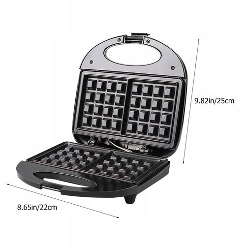 Gofrownica MINI WAFFLE MAKER 750 W black na Arena.pl