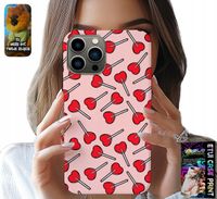 ETUI DO IPHONE 13 PRO - KOBIECE, MODNE WZORY LIZAKI W SERCA CASE