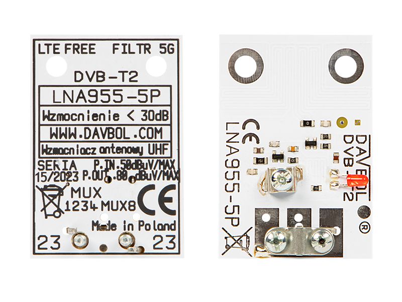 Wzmacniacz antenowy LNA-955-5P zdjęcie 1