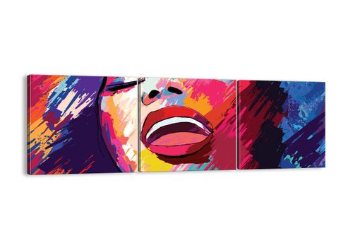 Obraz Na Płótnie - Piosenkarka Usta - 90X30 Cm - Ca90X30-4019 na Arena.pl