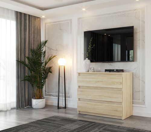 Komoda Z Szufladami 80cm Hugo Młodzieżowa Szafka Rtv Do Salonu Sypialnia na Arena.pl