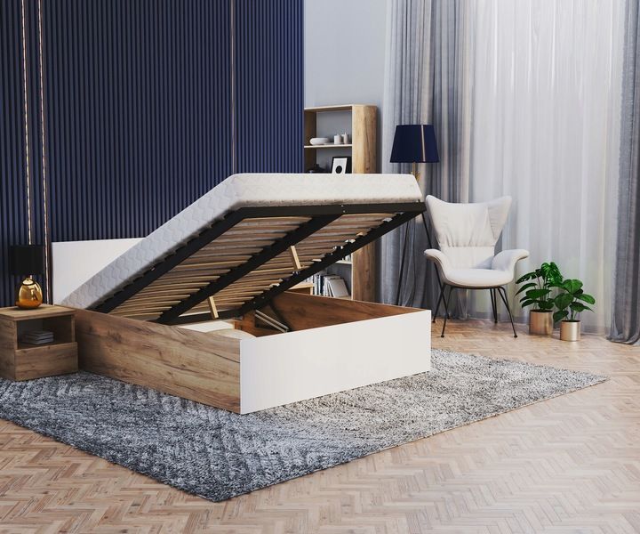 Łóżko 120x200 + materac podnoszone PANAMA PM zdjęcie 8
