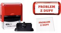 ŚMIESZNA PIECZĄTKA pieczątki 47x18 COLOP C30 automat TWÓJ WŁASNY TEKST