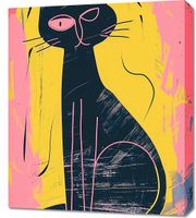 Obraz 60x70cm Kontrastowa Kotka