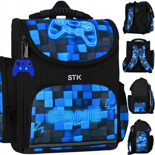 TORNISTER PLECAK SZKOLNY DLA CHŁOPCA GRACZA PIXEL GRA NIEBIESKI PAD W PADY na Arena.pl
