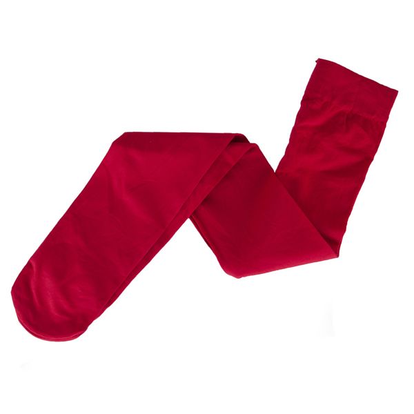 Rajstopy gładkie czerwone z microfibry 40 DEN 140-146 zdjęcie 5