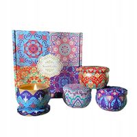 Zestaw ŚWIEC SOJOWYCH 4sz + BOX ŚWIECE Piękne ZAPACHOWE DEKORACYJNE PREZENT