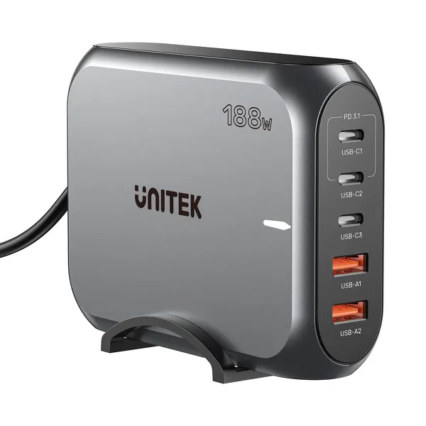 Unitek Szybka ładowarka sieciowa 2xUSB-A 3xUSB-C zdjęcie 11