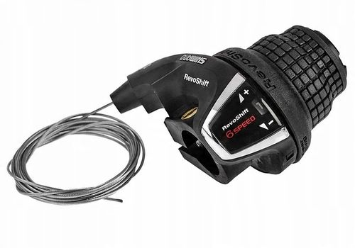 Manetka przerzutki SHIMANO SL-RS35 6rz linka 2050mm revoshift, index na Arena.pl