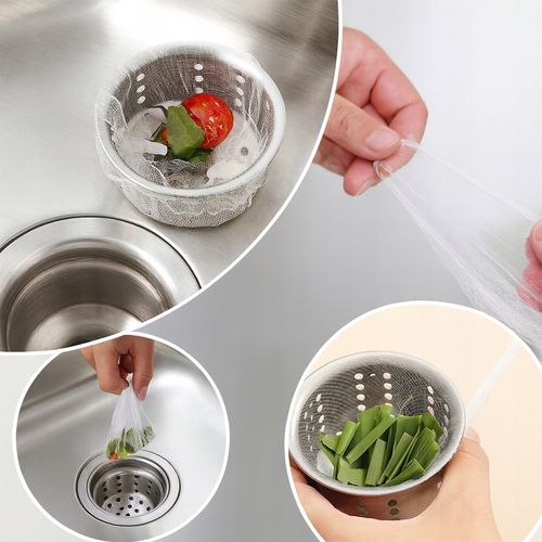 Filtry Do Zlewu Kuchennego ViO XN008 Siatkowy Worek 100 Szt Sitko do zlewu na Arena.pl