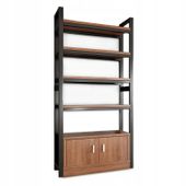 REGAŁ INDUSTRIALNY STOJĄCY PÓŁKA NA KSIĄŻKI WYSOKI LOFT METALOWA RAMA