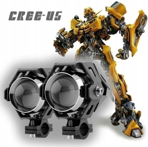 2 x HALOGEN MOTOCYKLOWY LED CREE+WŁĄCZNIK 3000LM c zdjęcie 1