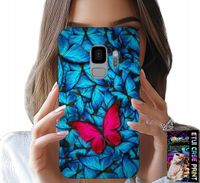 ETUI DO SAMSUNG GALAXY S9 - NIEBIESKIE MOTYLKI, MOTYL, KOBIECE WZORY