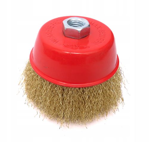 SZCZOTKA DRUCIANA 125mm M14 MOSIĄDZOWANA CZOŁOWA na Arena.pl