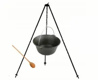 Kociołek żeliwny wiszący węgierski 8l trójnóg