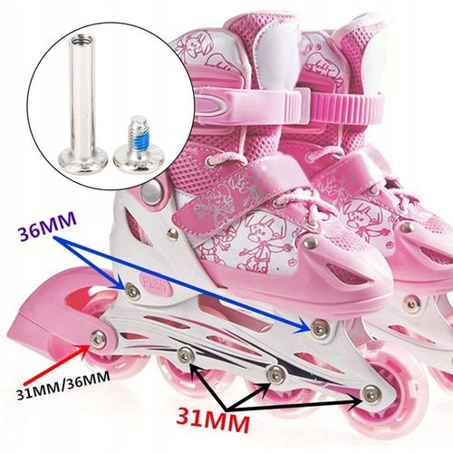 10 SZTUK ŚRUBY DO ŁYŻWOROLKI ROLKI ŚRUBY DO KÓŁEK DO JAZDY NA ŁYŻWACH na Arena.pl