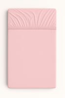 Prześcieradło bawełniane z gumką do łóżeczka 120x60 cm - brudny róż