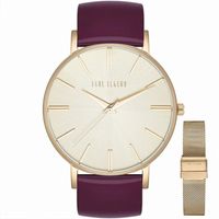 Zegarek damski Paul Lorens JULIE zt bordowy pasek + siatka mesh