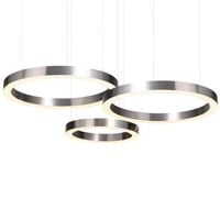 Lampa pierścienie Circle ST-8848-40+60+60 NIKIEL Step LED 85W 3000K podwieszana nikiel