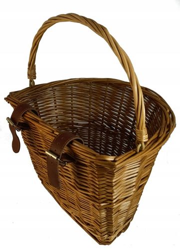 Koszyk rowerowy z wikliny kosz wiklinowy na rower prosty montaż przód na Arena.pl