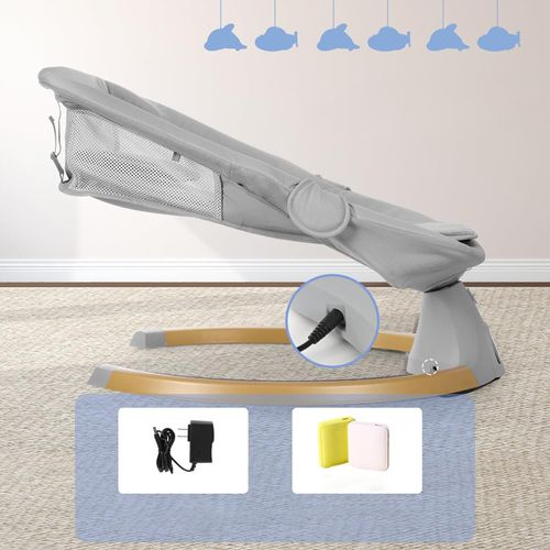 leżaczek dla niemowląt bujaczek elektryczny nicekids + pilot bluetooth na Arena.pl